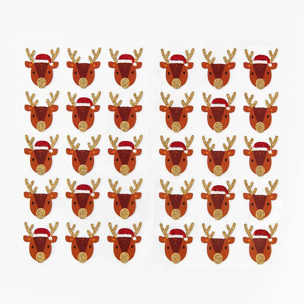 Santa Reindeer Stickers
