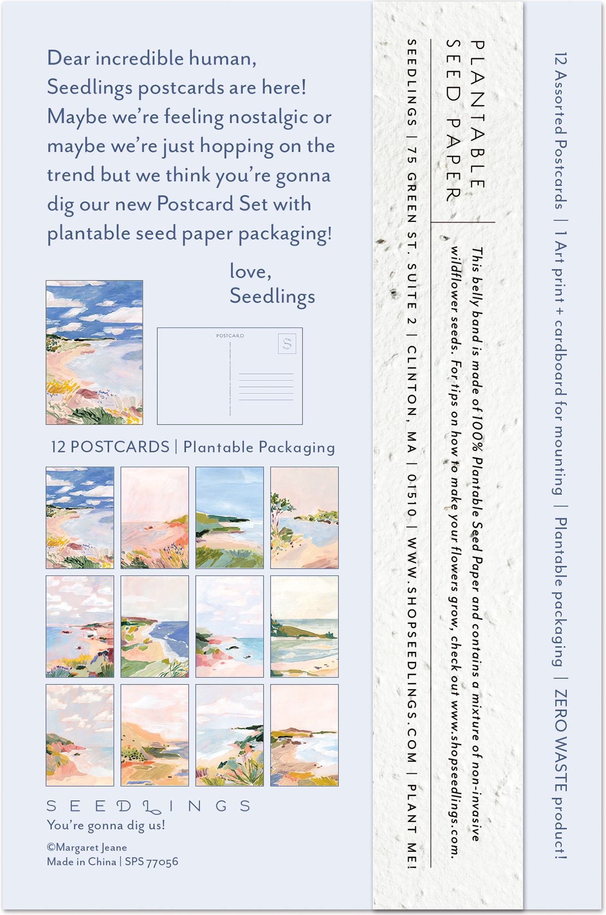 Seedlings Floral Bluff Postcard Set