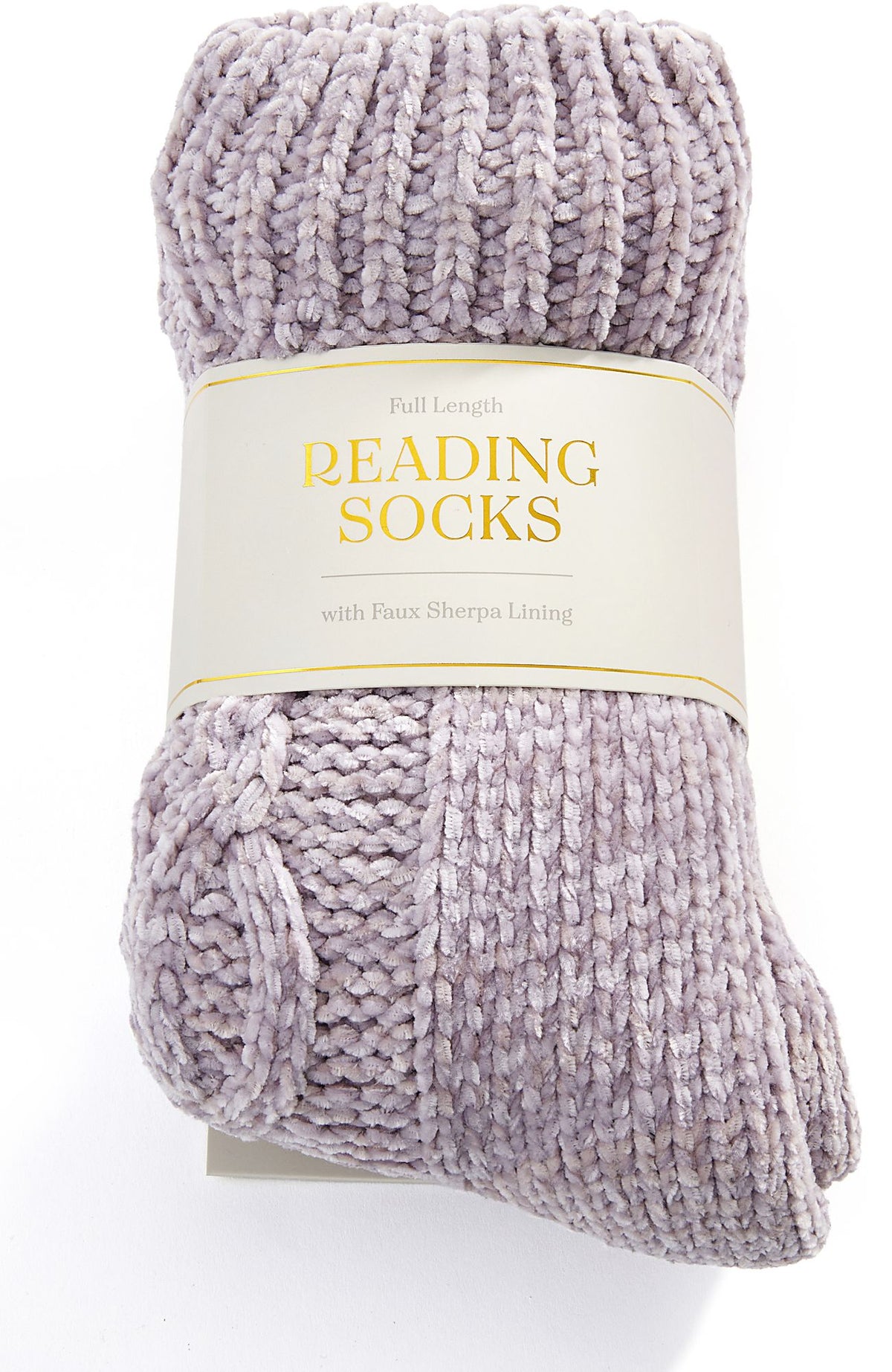 Purple Knit Reading sock