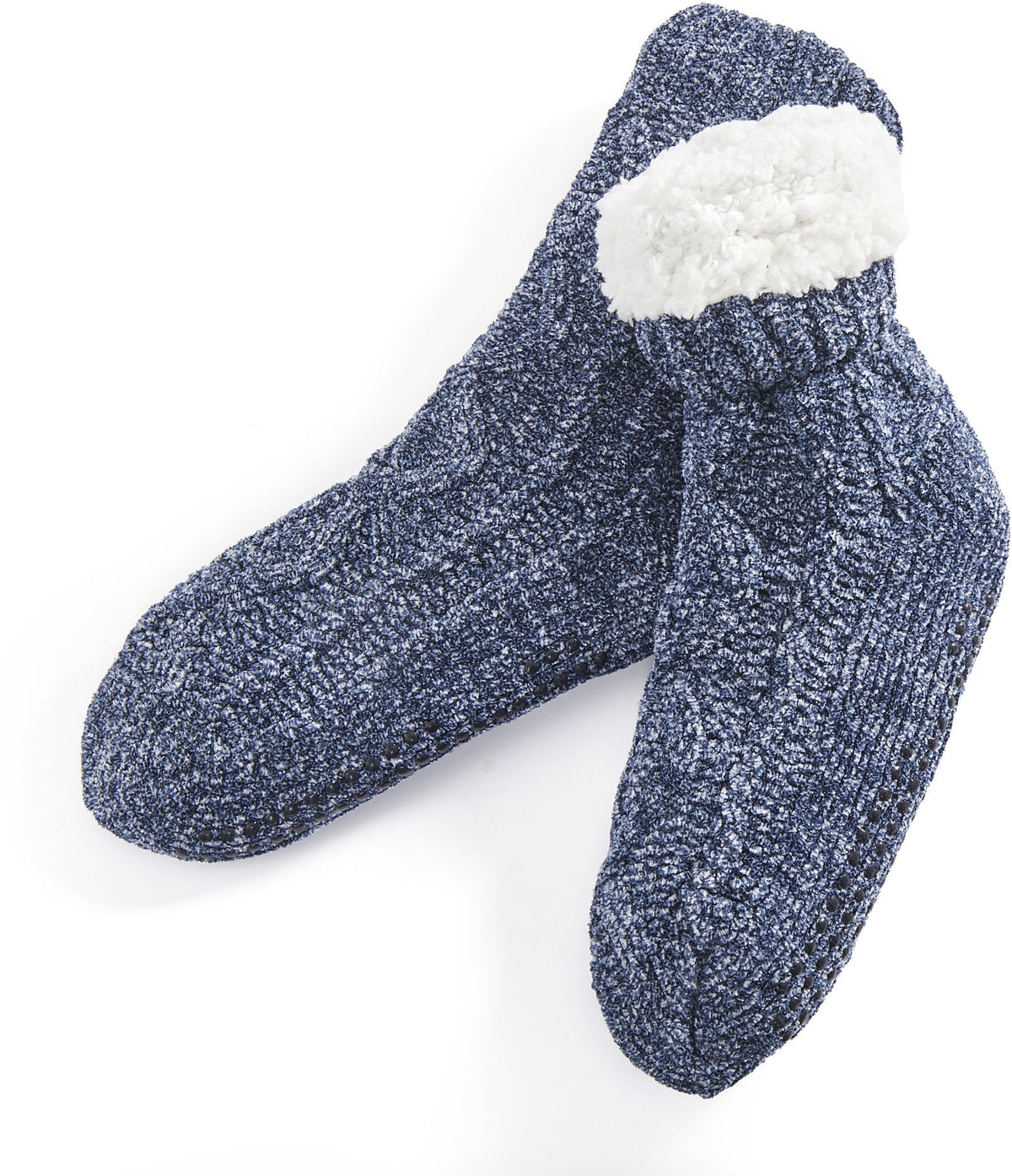 Navy Marled Reading sock