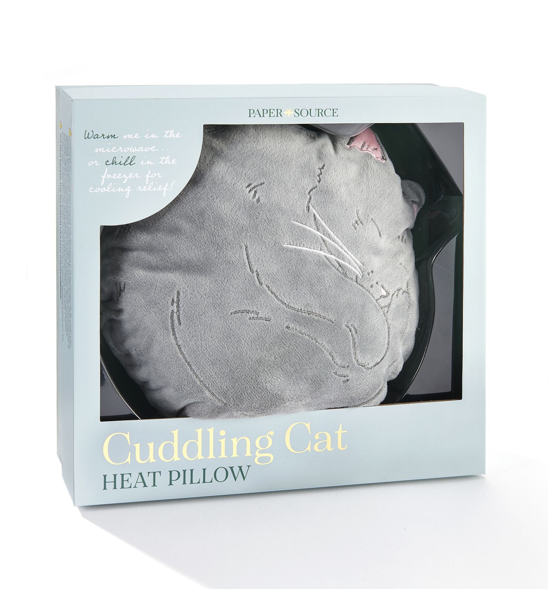Curled Cat Heatable Pillow | Paper Source