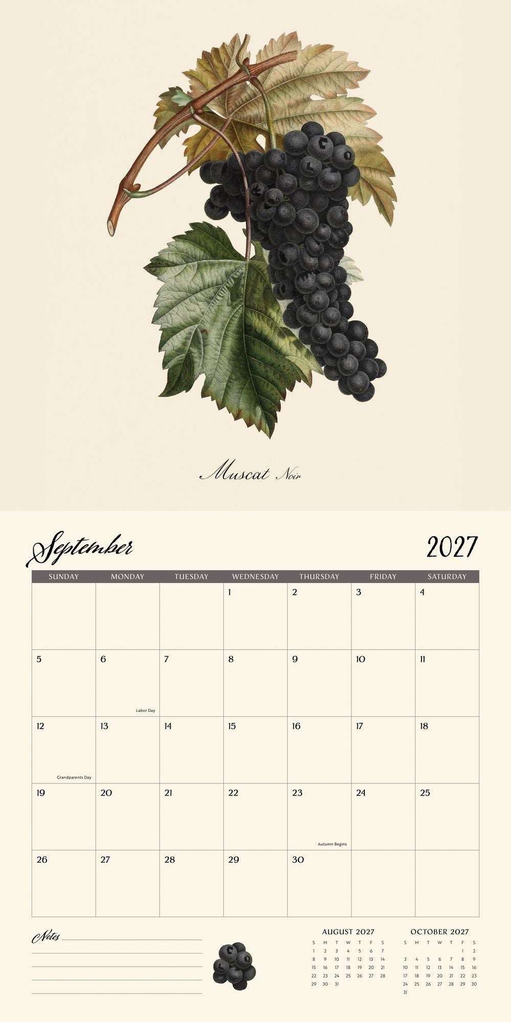2027 Wall Calendar - Dybdhal Co. Fruits