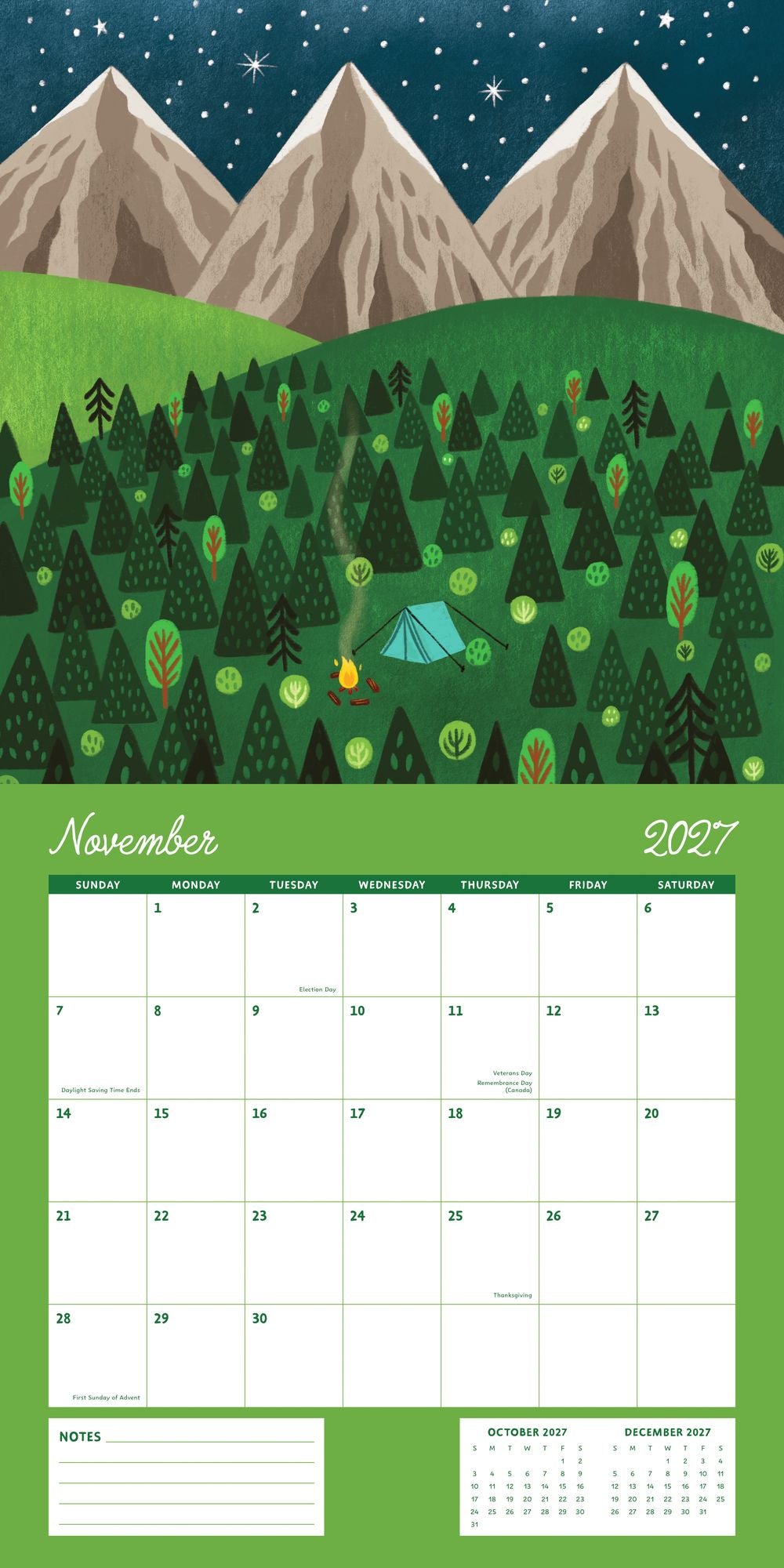2027 Wall Calendar - Enchanted Wildscapes - Pear Tree Press