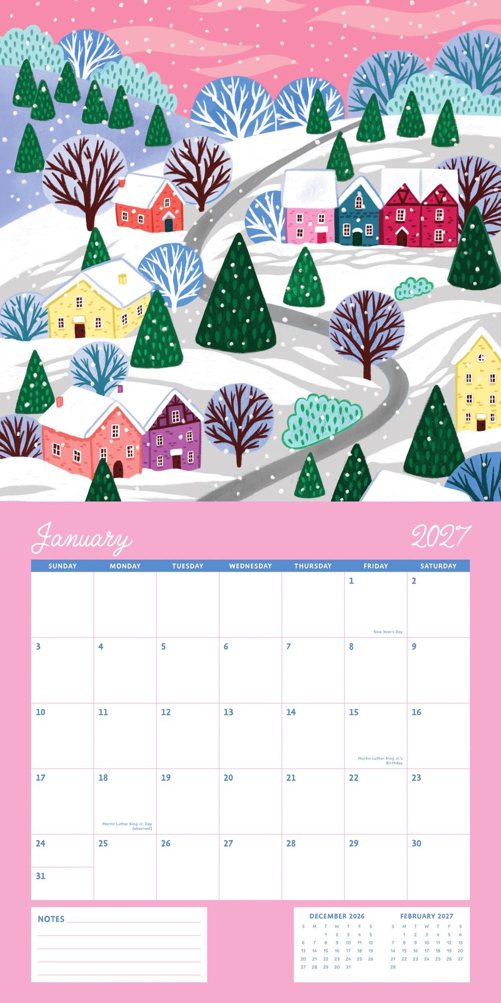 2027 Wall Calendar - Enchanted Wildscapes - Pear Tree Press