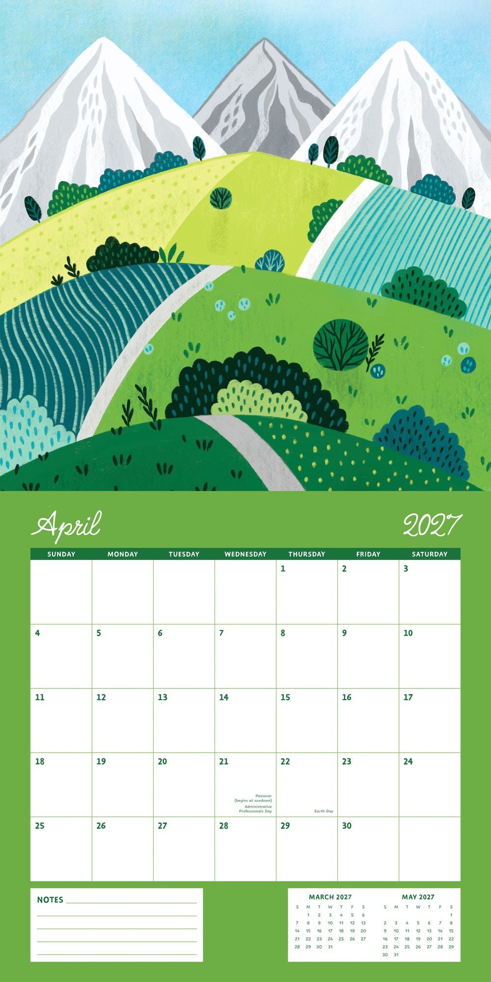 2027 Wall Calendar - Enchanted Wildscapes - Pear Tree Press