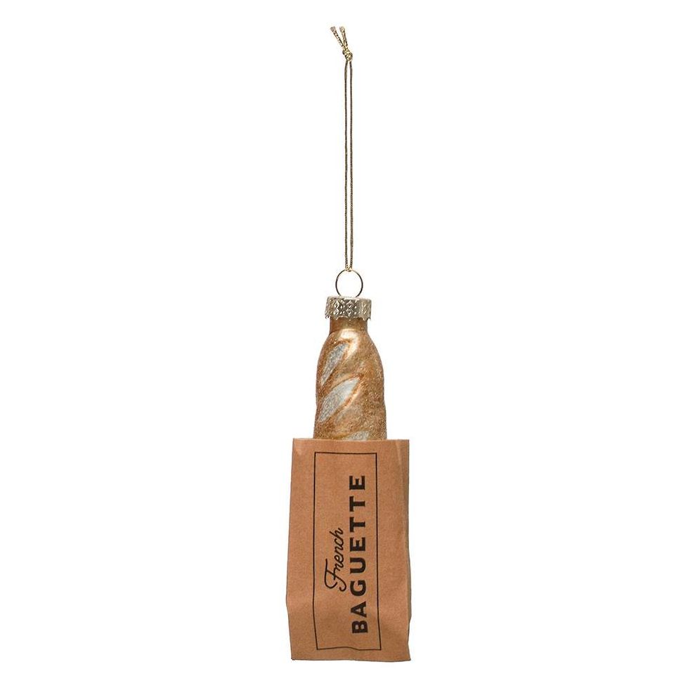 French Baguette Glass Ornament