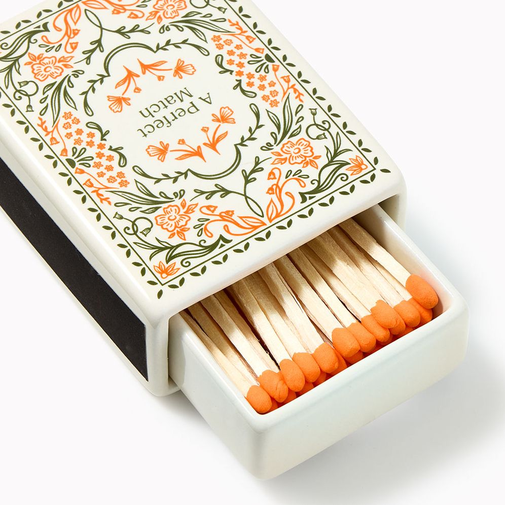 A Perfect Match Ceramic Matchbox