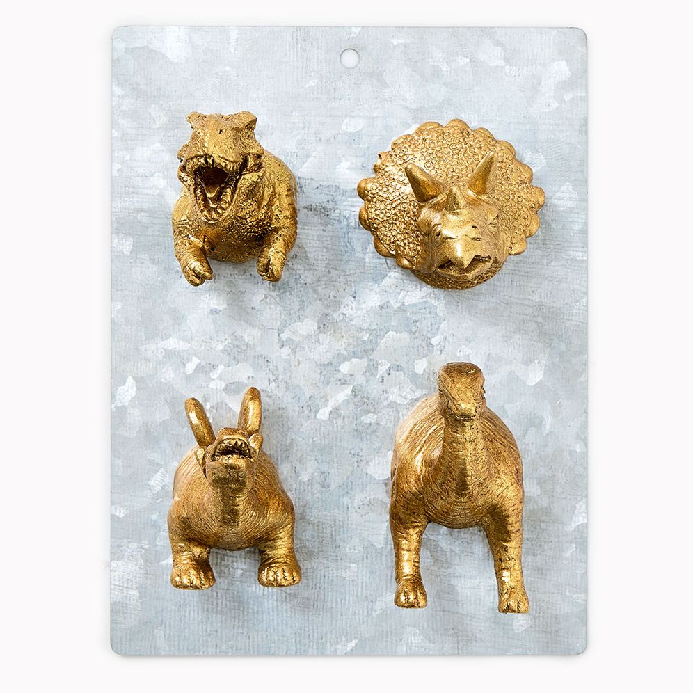 Dinosaur Bust Magnets Set of 4