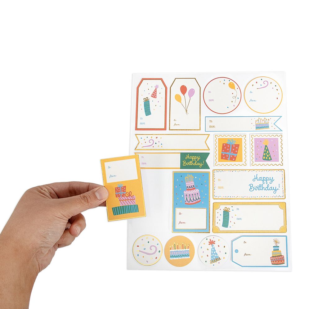 Happy Birthday Gift Labels