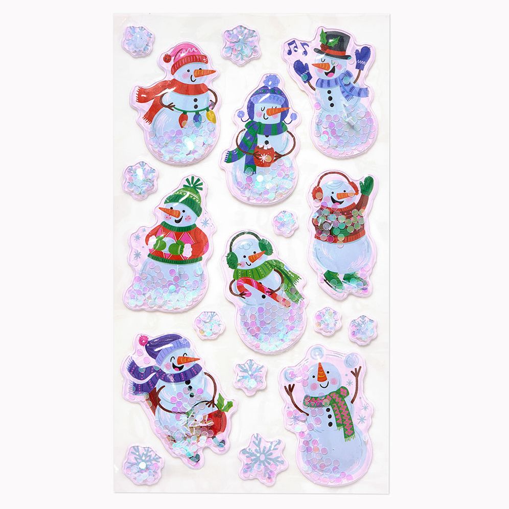 Snowman Shaker Stickers