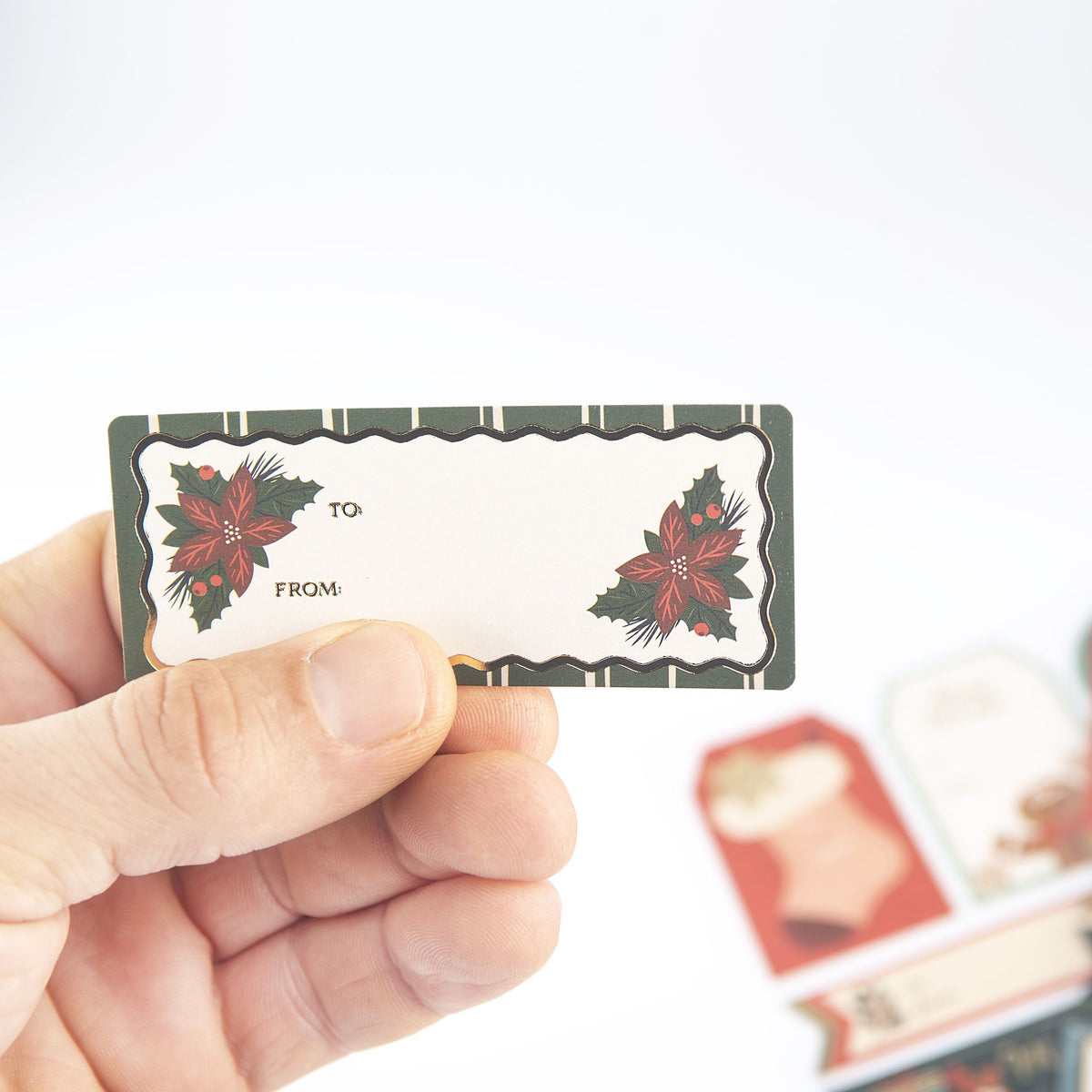 Chirstmas Icons Adhesive Gift Labels