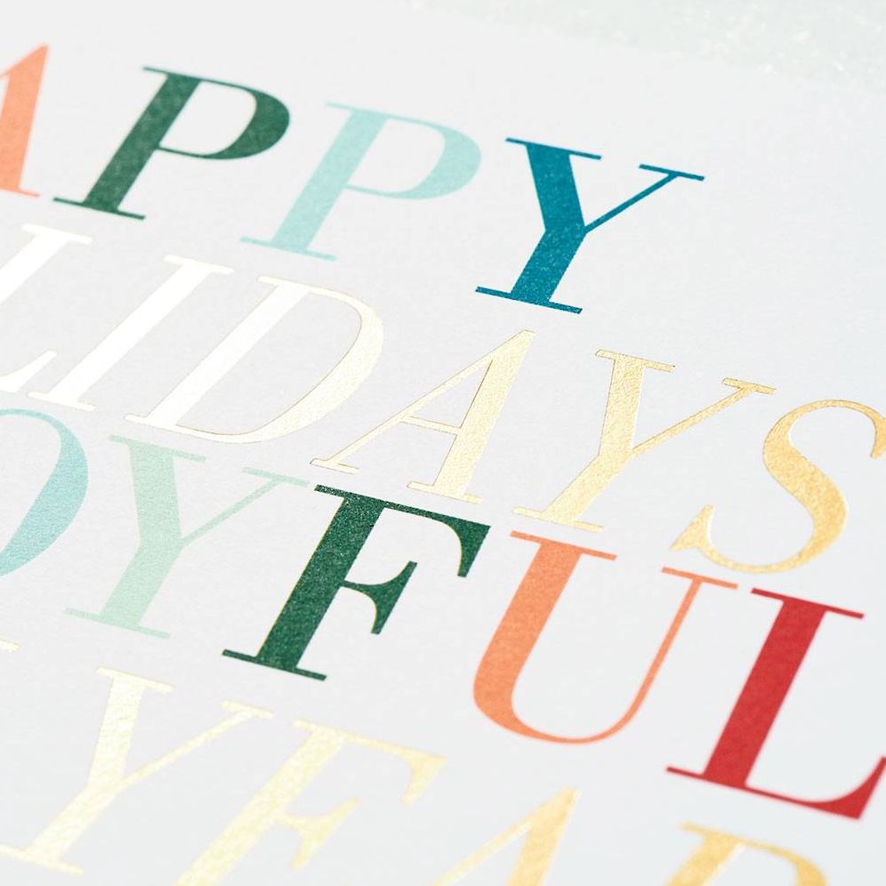 New Years Colorful Holidays Stationery Set