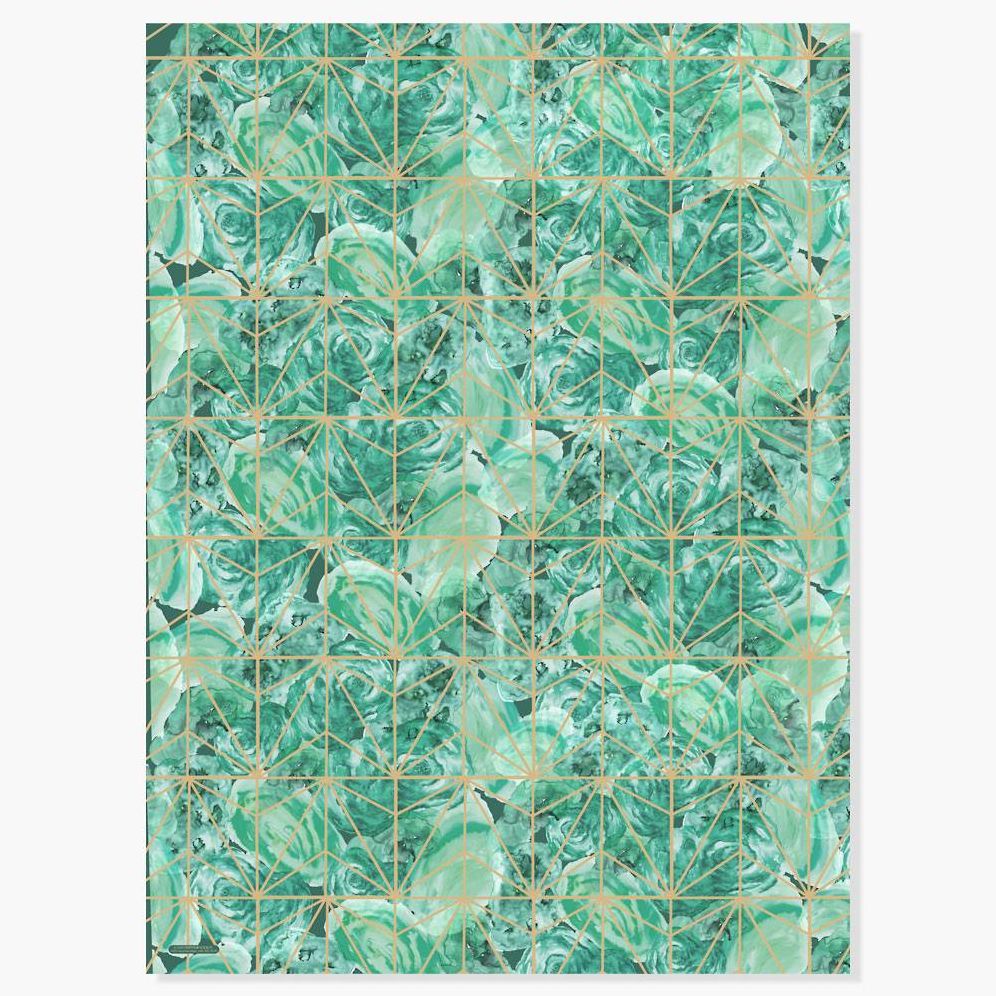 Geometric Watercolor Wrap Battle Wrapping Paper