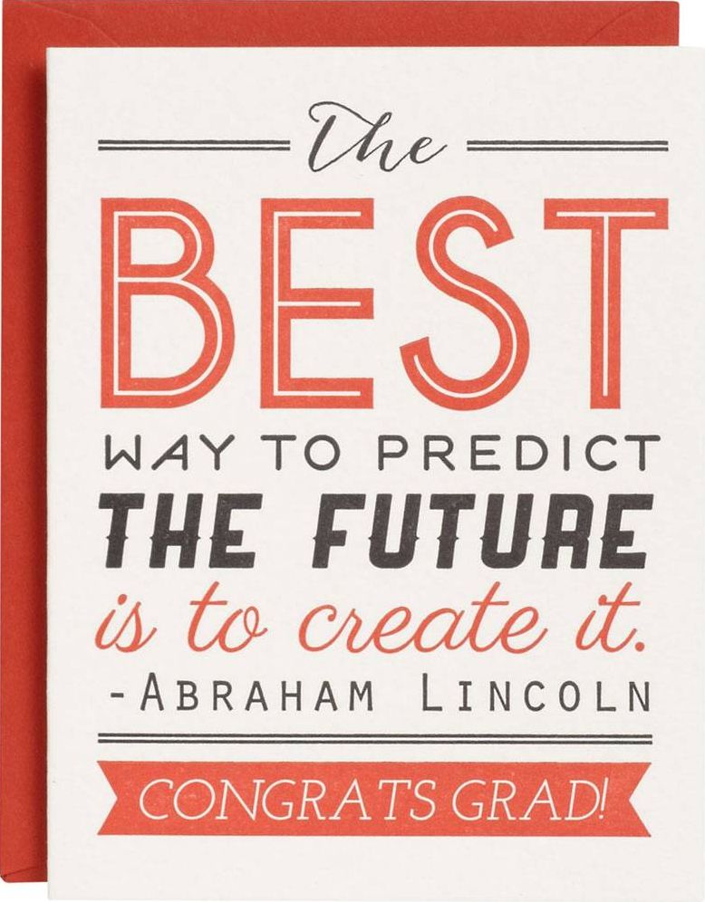 Predict Future Letterpress Graduation Card | Paper Source Predict Future Letterpress Graduation Card | Paper Source