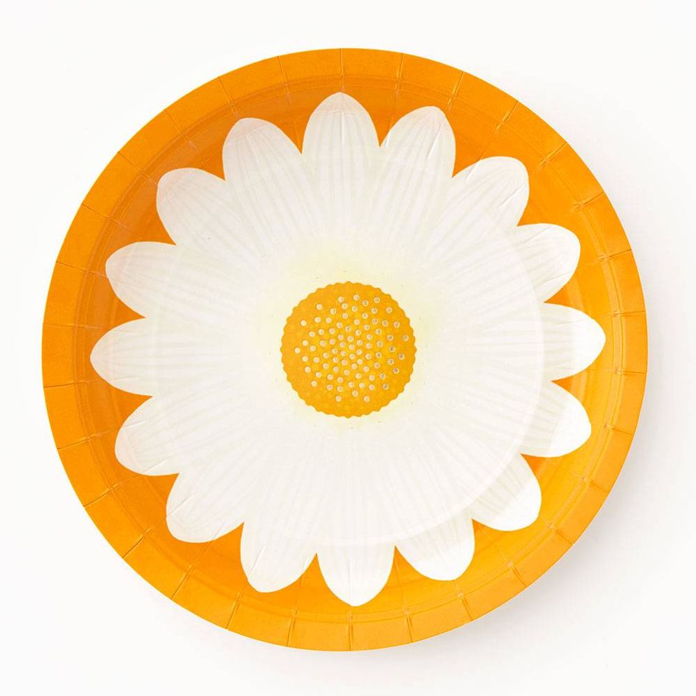 Retro Daisy Large Plates | Paper Source