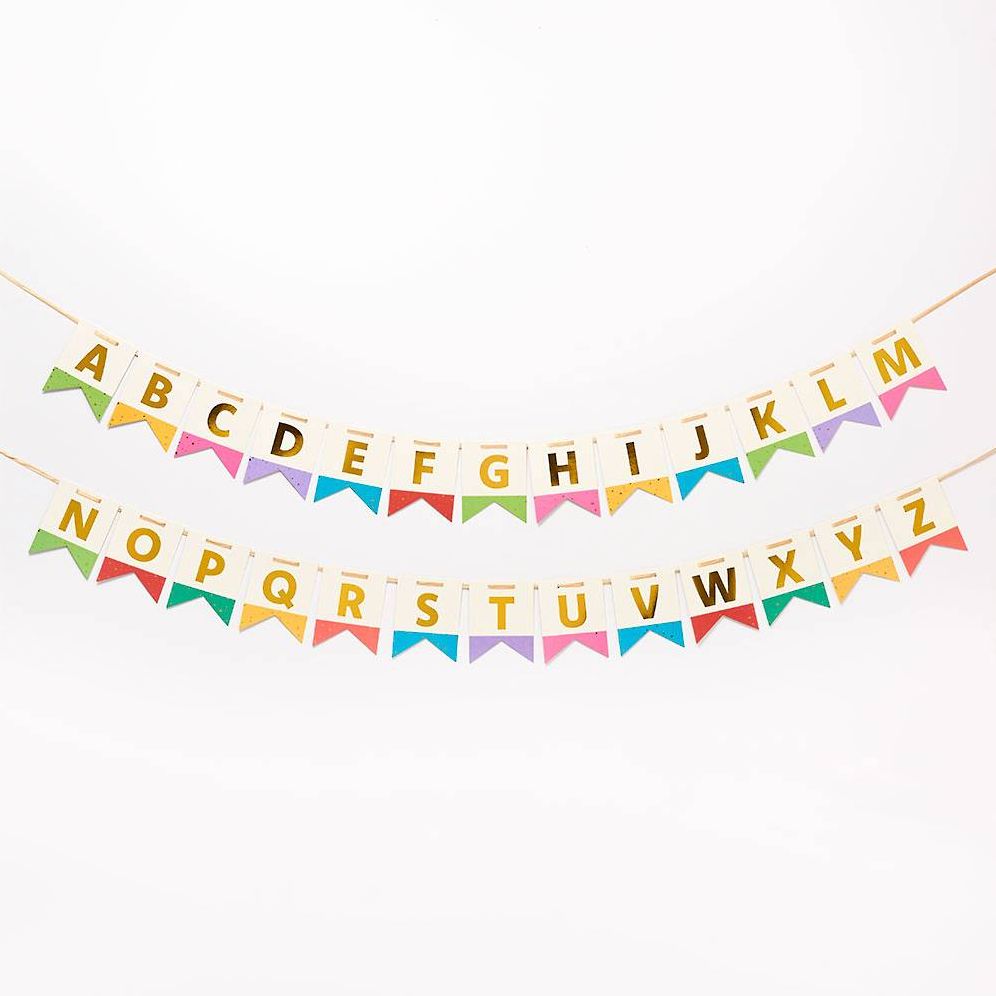 Colorful Fleck Letter Banner
