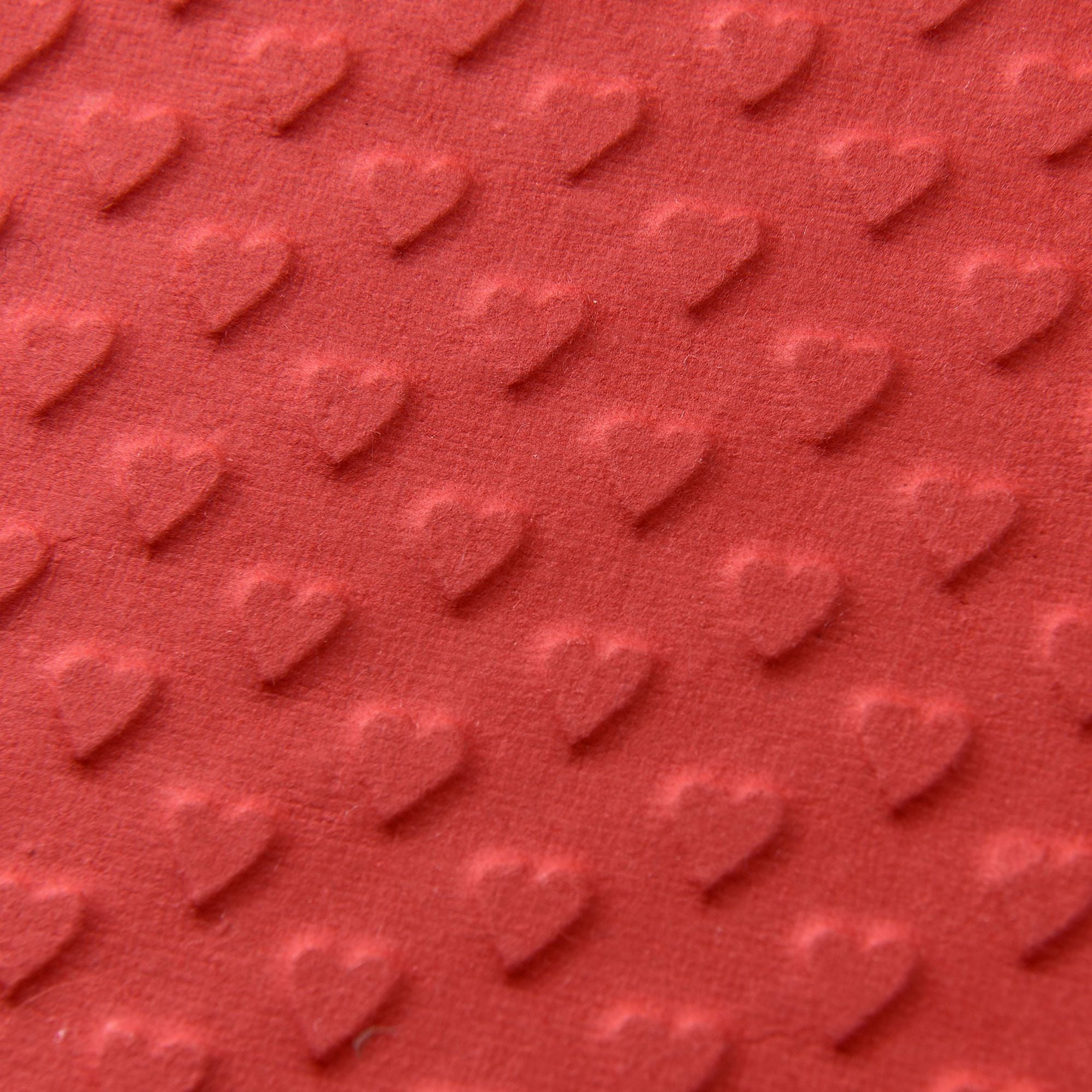 Red Heart Embossed Handmade Paper