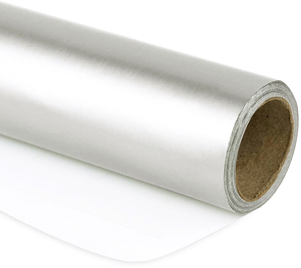 Silver Matte Wrapping Paper