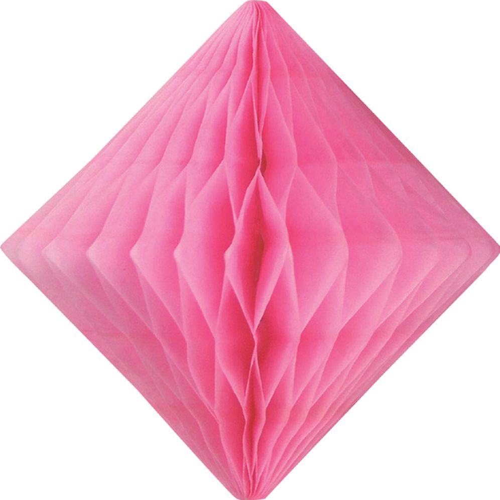 Light Pink Diamond Paper Honeycomb 15cm