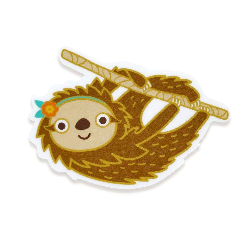 Sloth Sticker Birthday Card