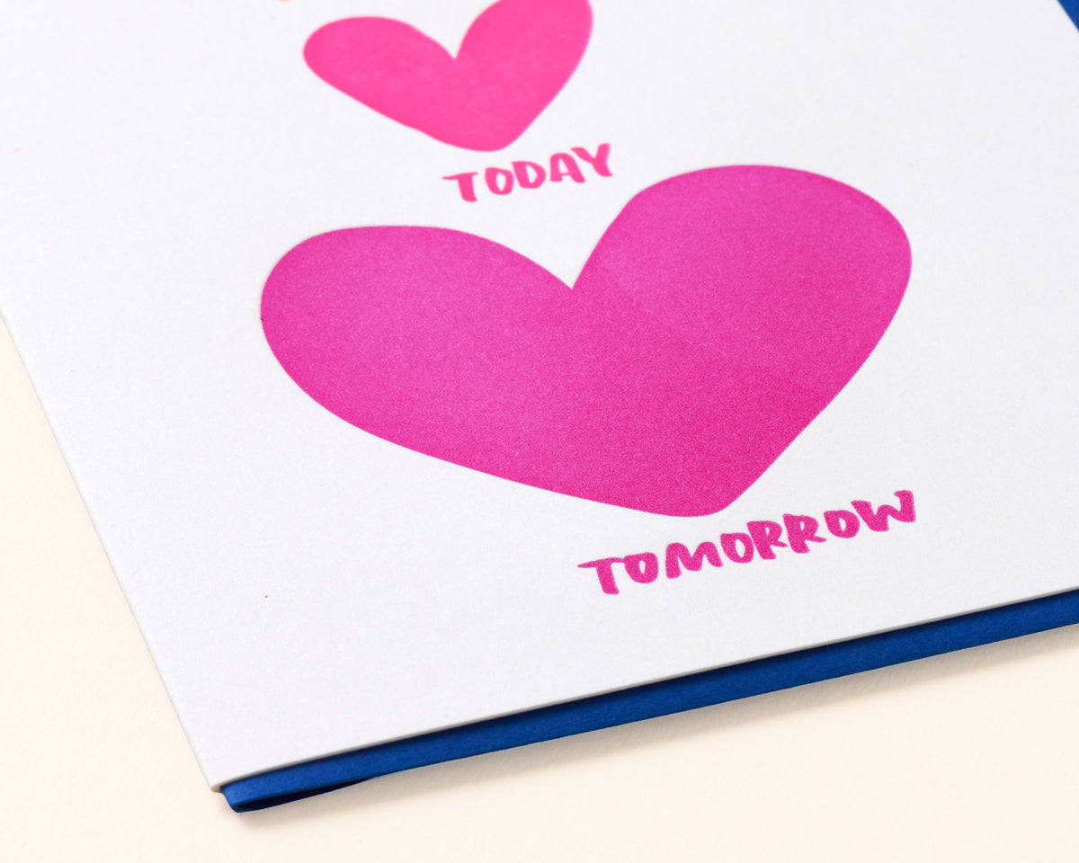 Yesterday Today Tomorrow Love Card