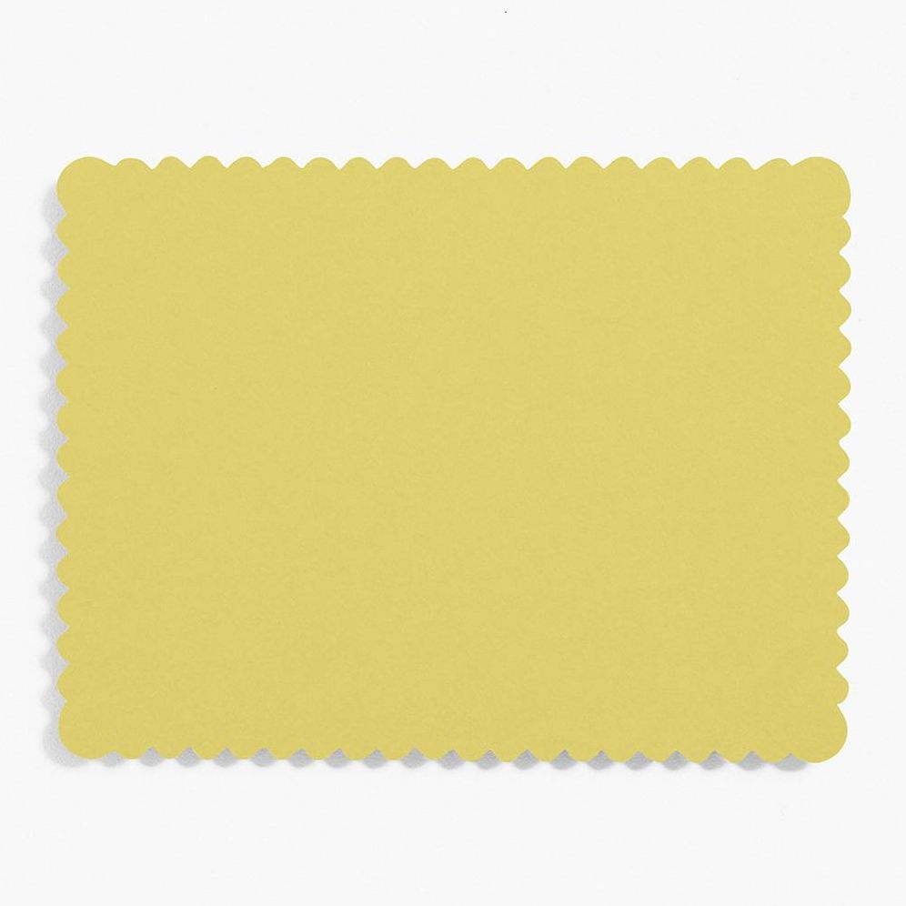 Chartreuse A2 Scallop Note Cards | Paper Source