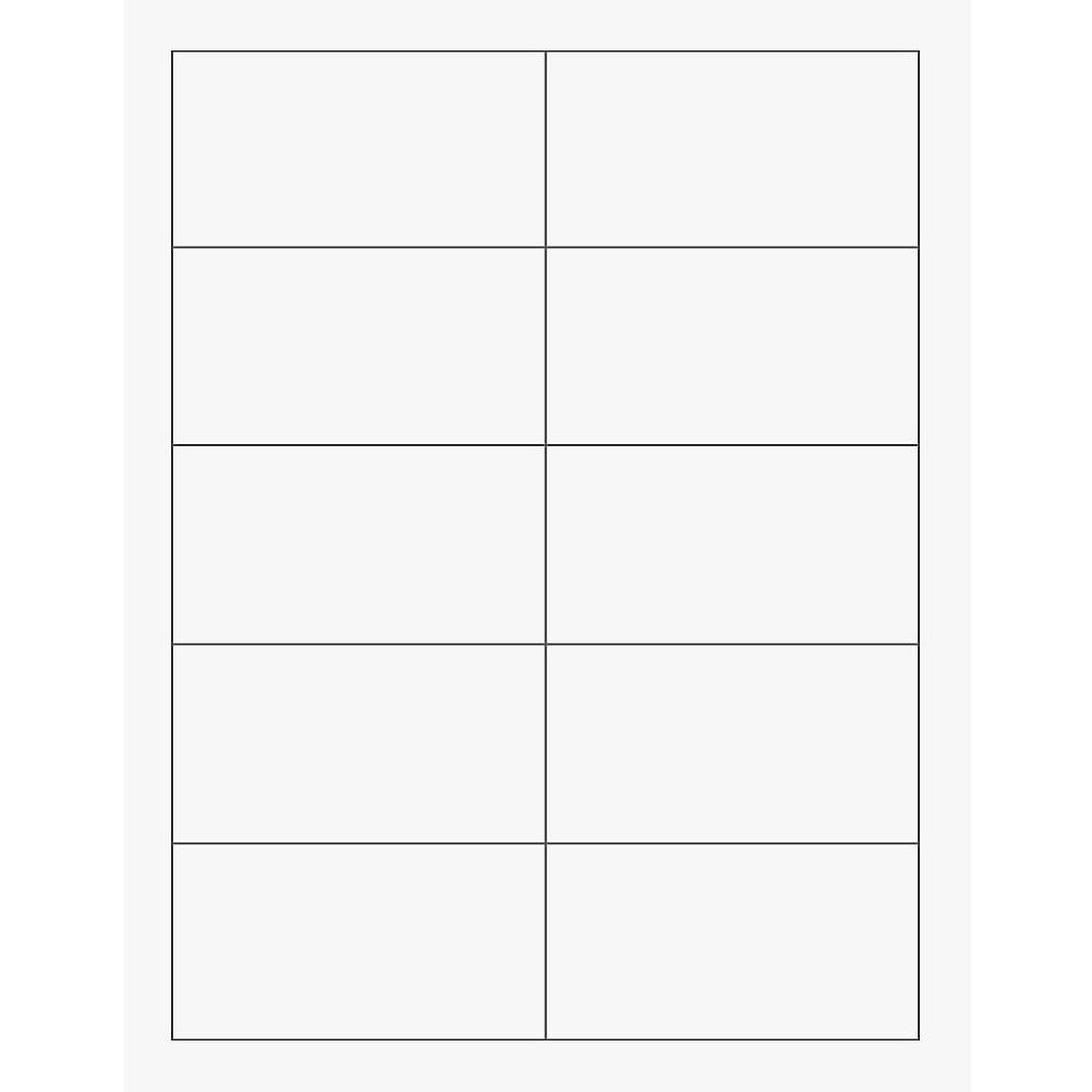 Pure White Printable Business Cards