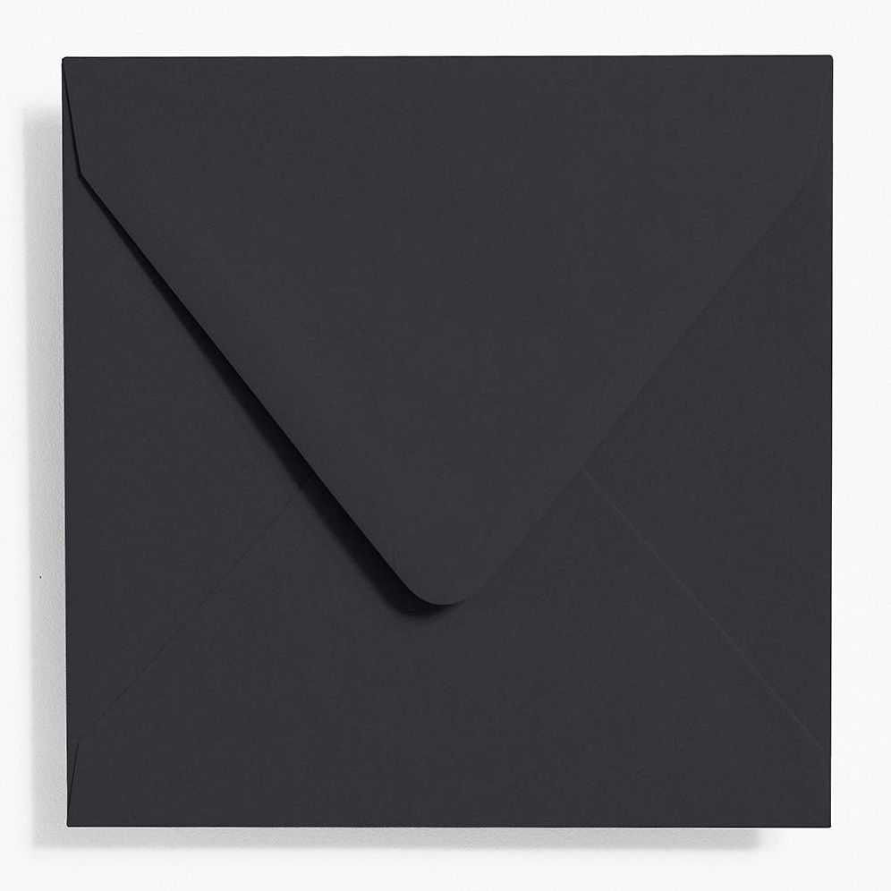 5.75" Square Black Envelopes