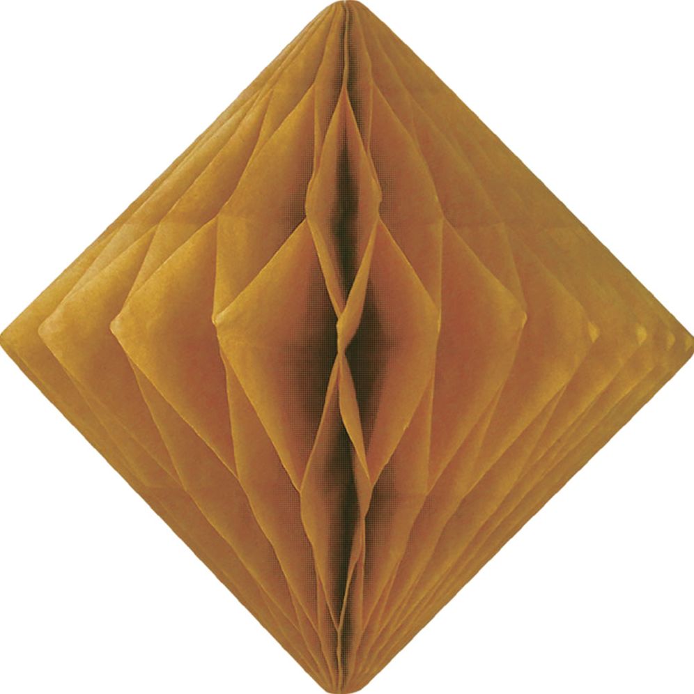Gold Diamond Paper Honeycomb 15cm