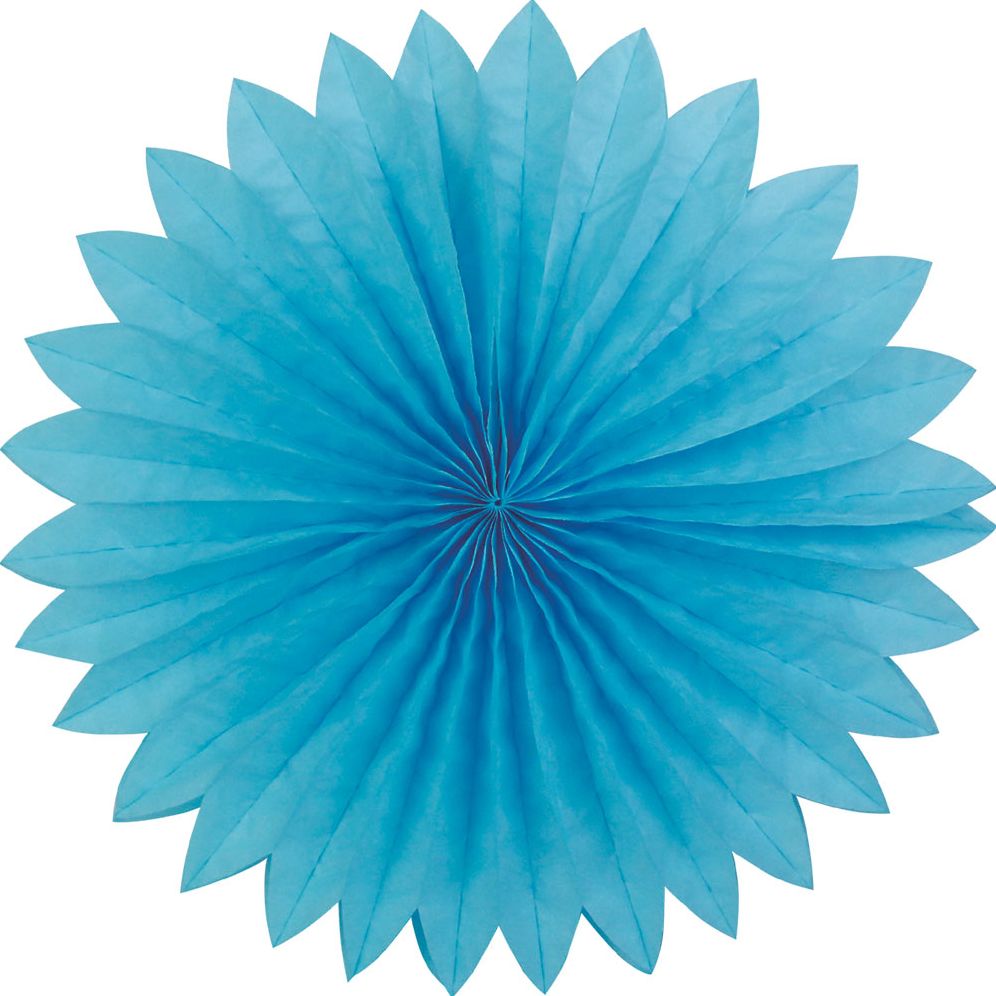 Plain fan, 40cm, Light Blue