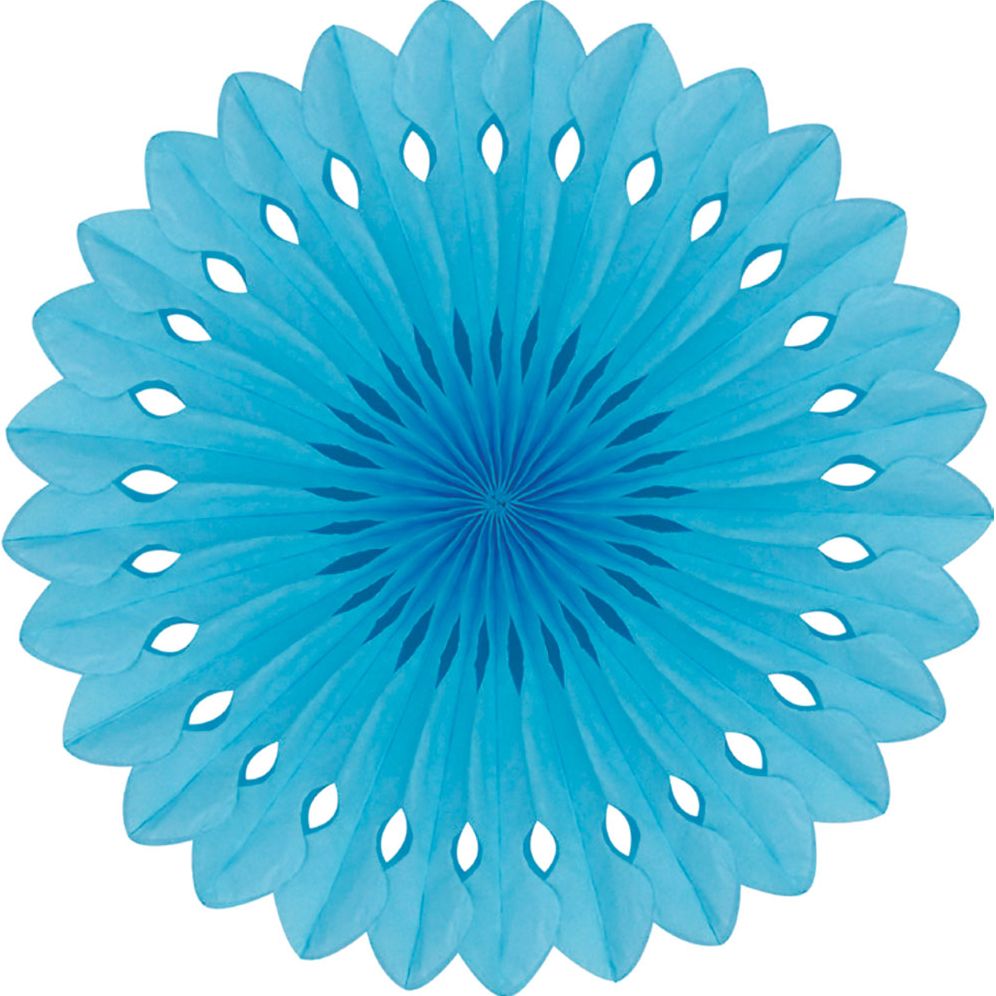 Detailed fan, 30cm, Light Blue
