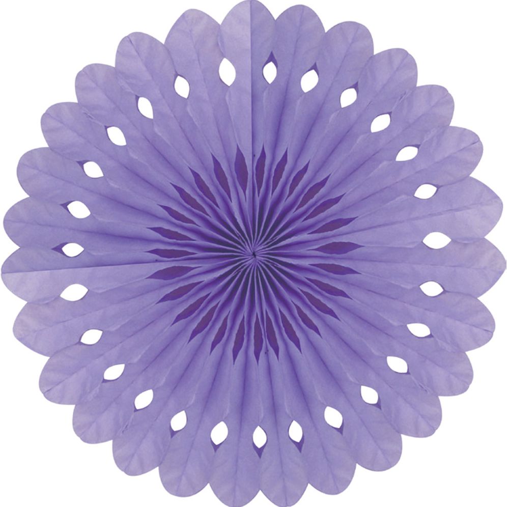 Detailed fan, 30cm, Light Purple