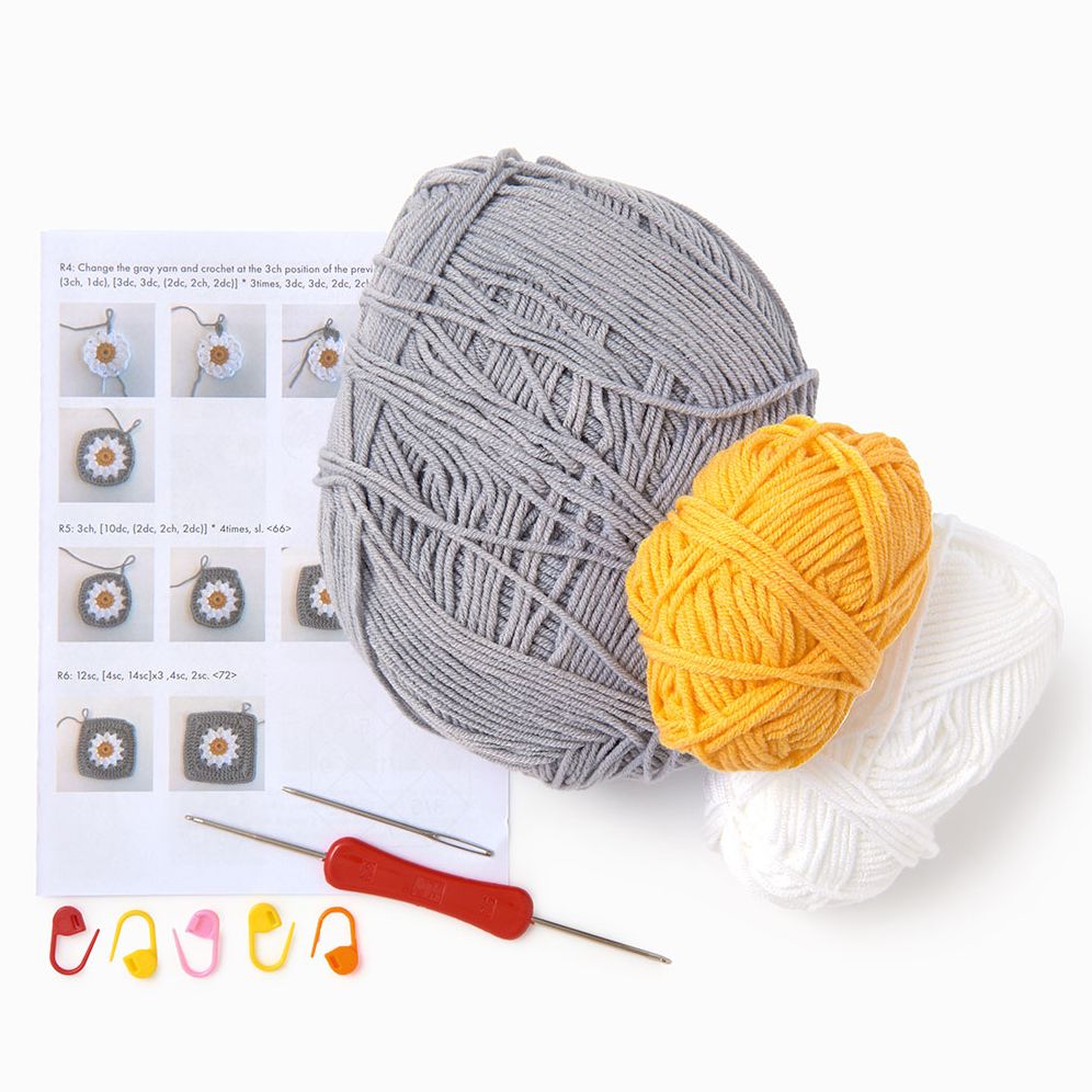 Daisy Crochet Tote Bag Kit