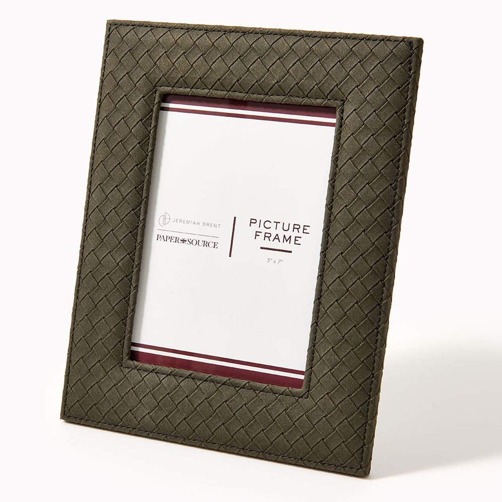 Jeremiah Brent Woven Leatherette 5x7 Picture Frame | Paper Source