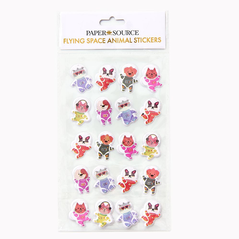 Flying Space Animal Sticker Sheet