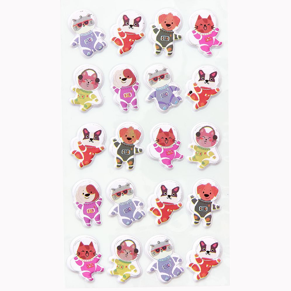 Flying Space Animal Sticker Sheet