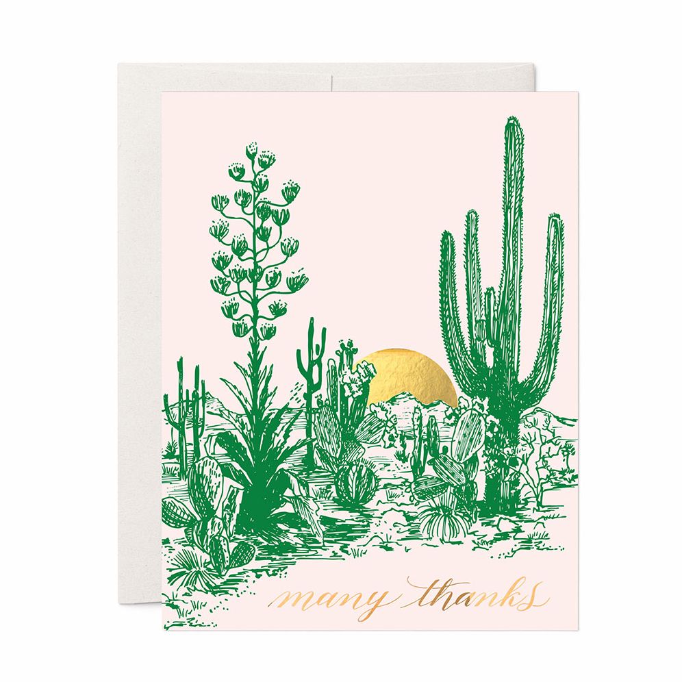 cactus card Cactus Sunset Thank You Card