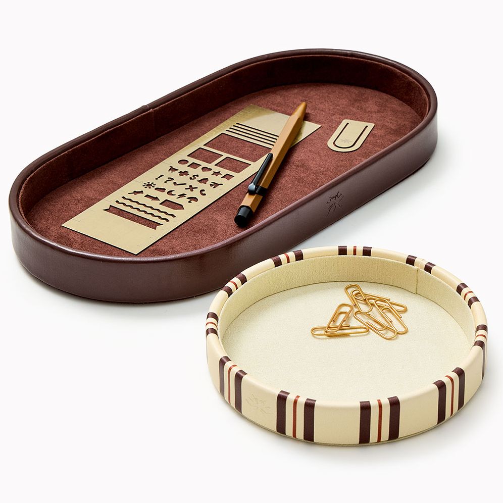 Choc Stripe Paper Wasp Stacked Organization Trays