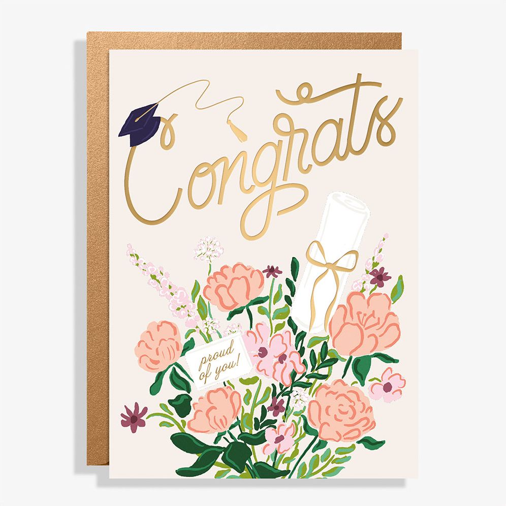 Congrats Bouquet Graduation Card