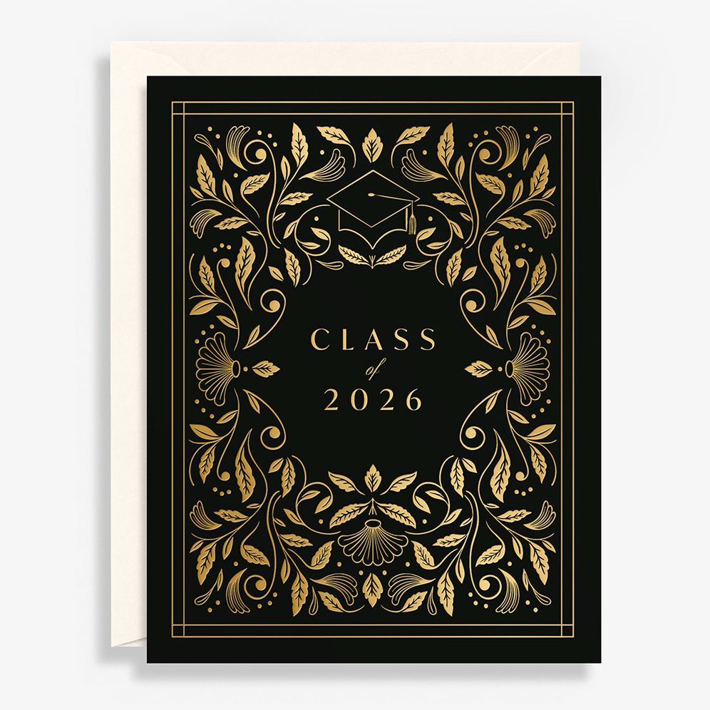 2026 grad cards Gilded Class of 2026 Graduation Card