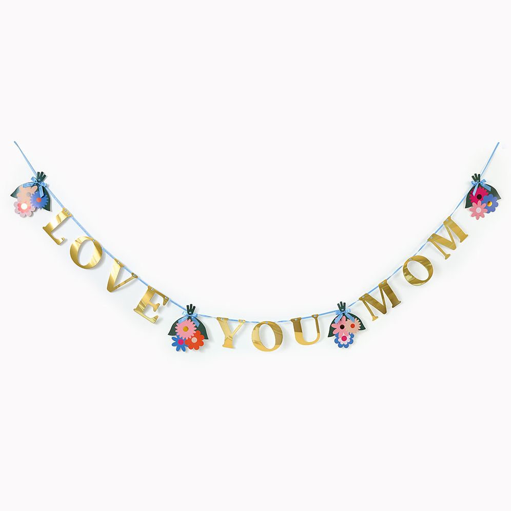 Love You Mom Bouquet Banner