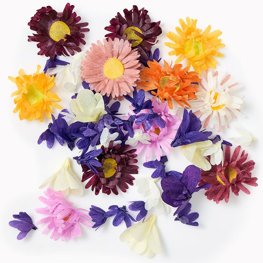 Paper Flowers Table Scatter