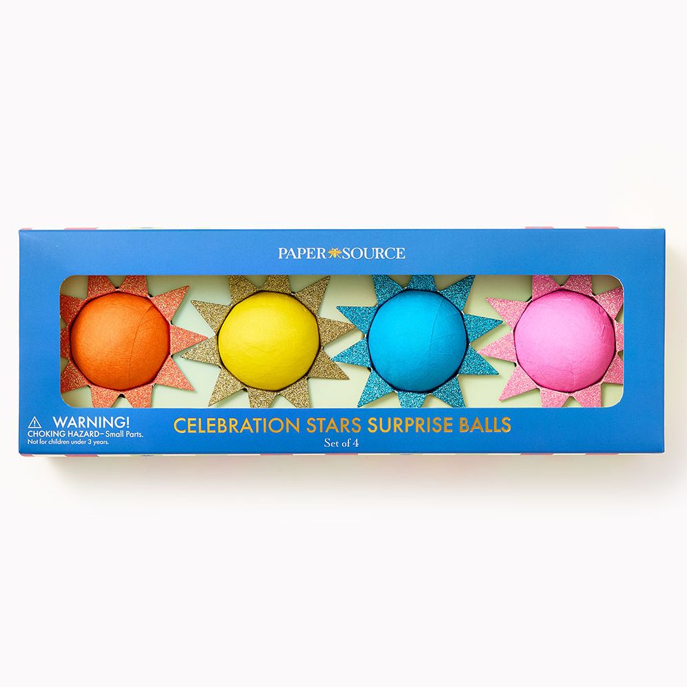 Celebration Stars Surprise Balls Set of 4