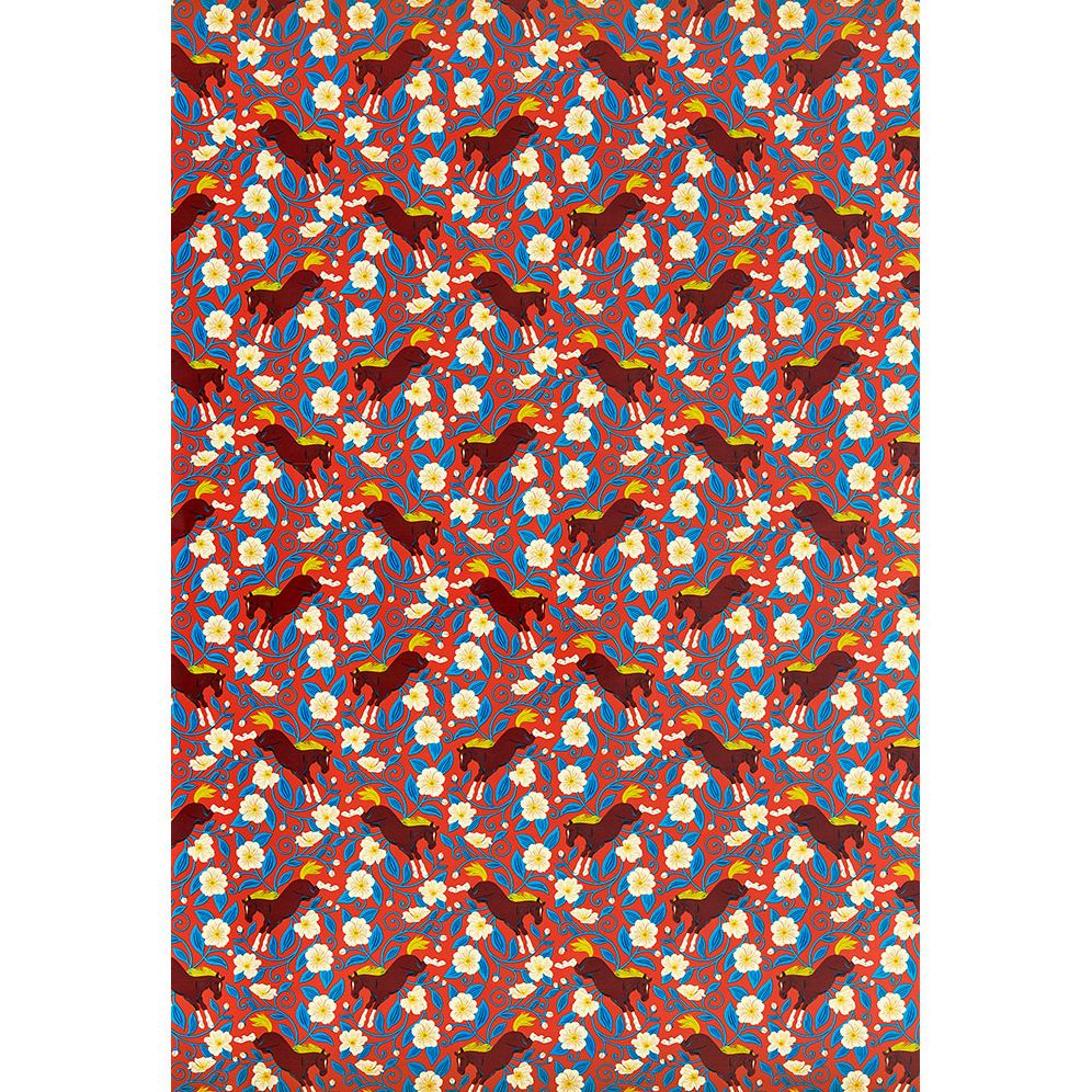 Wild Horse Roses Roll Wrap