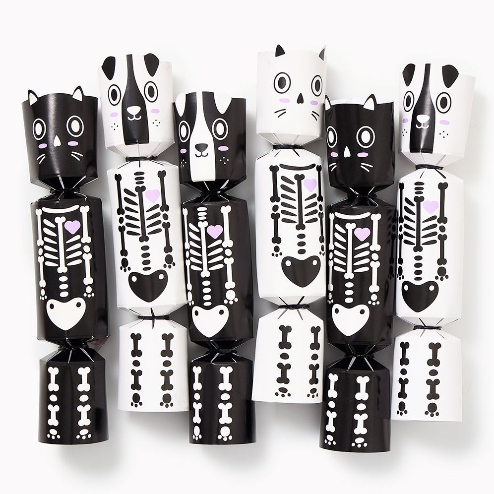 Cat and Dog Skeleton Party Crackers