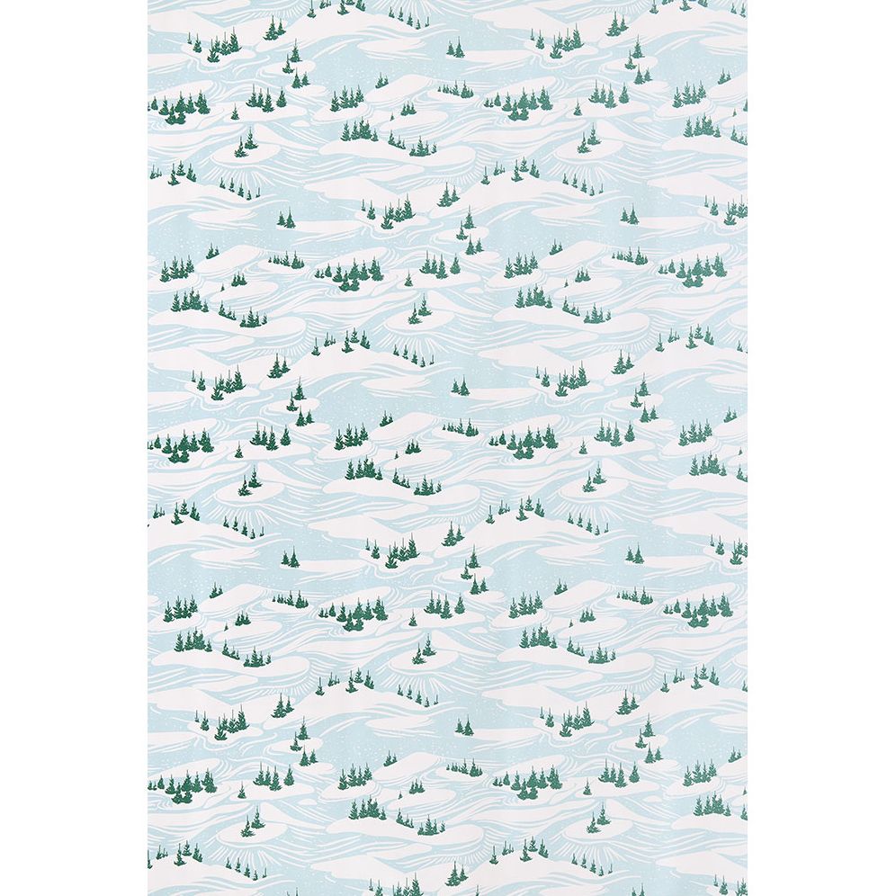Snowhill Trees Pearlized Art Wrapping Paper