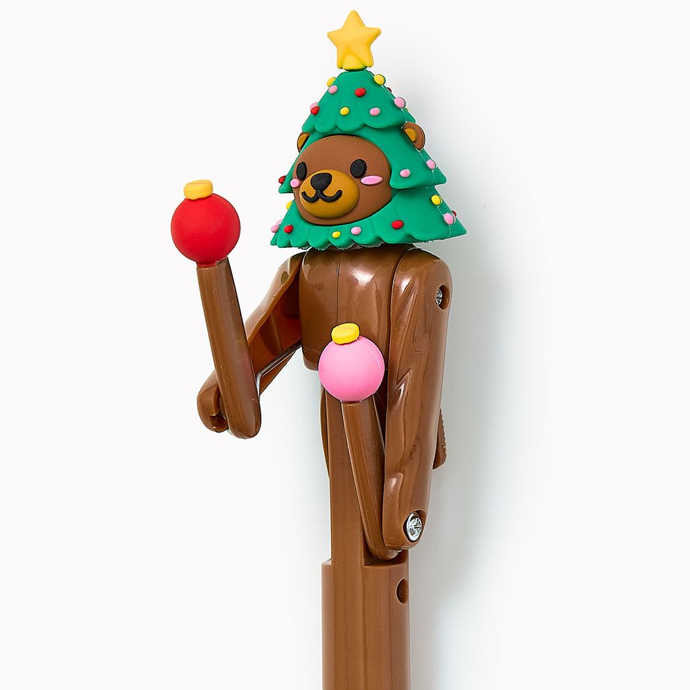 Holiday Bear Tree Punching Pen