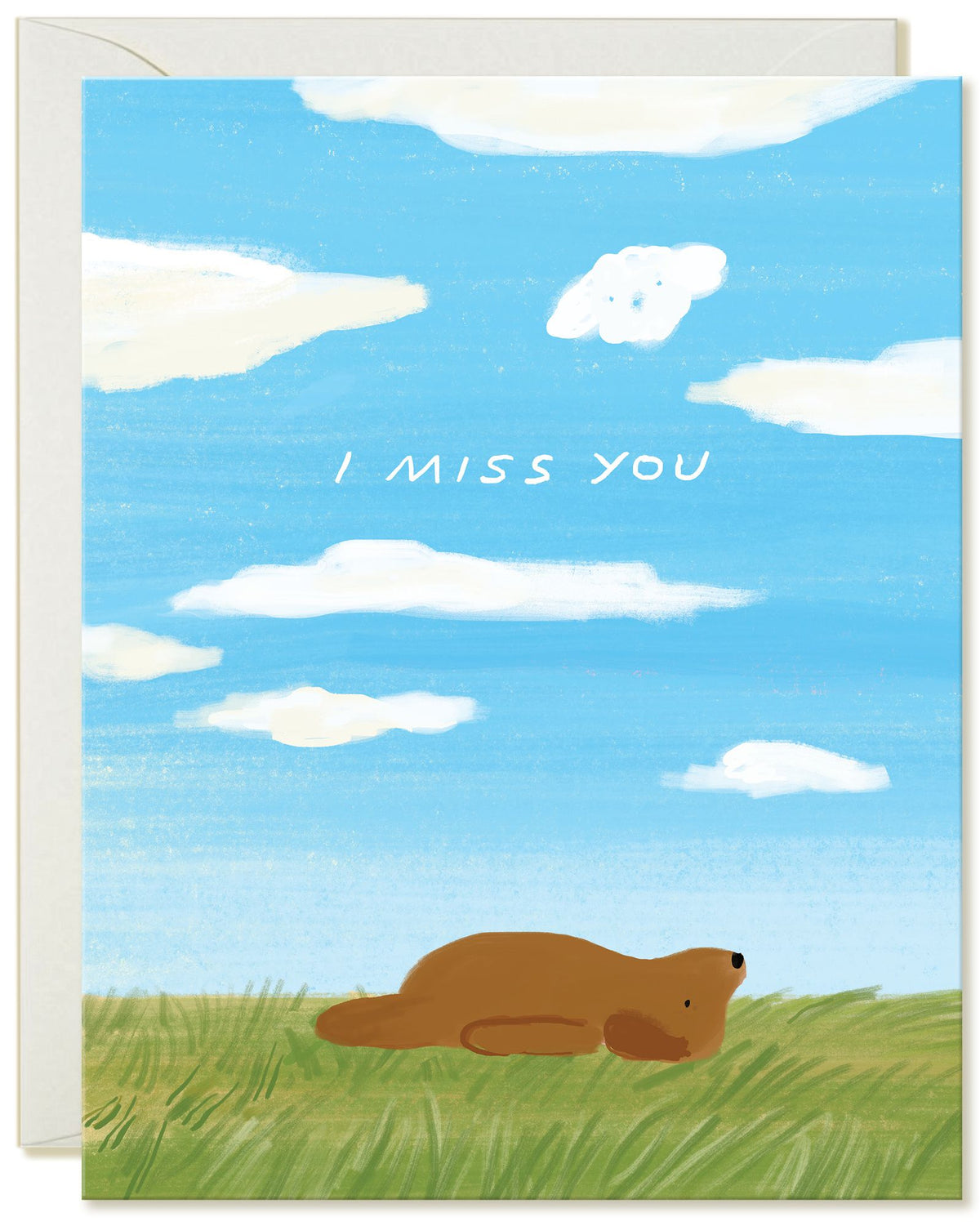 Dog Miss You Card