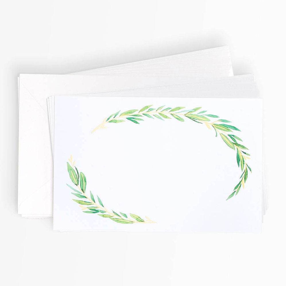 Laurel Greenery Printable Invitations