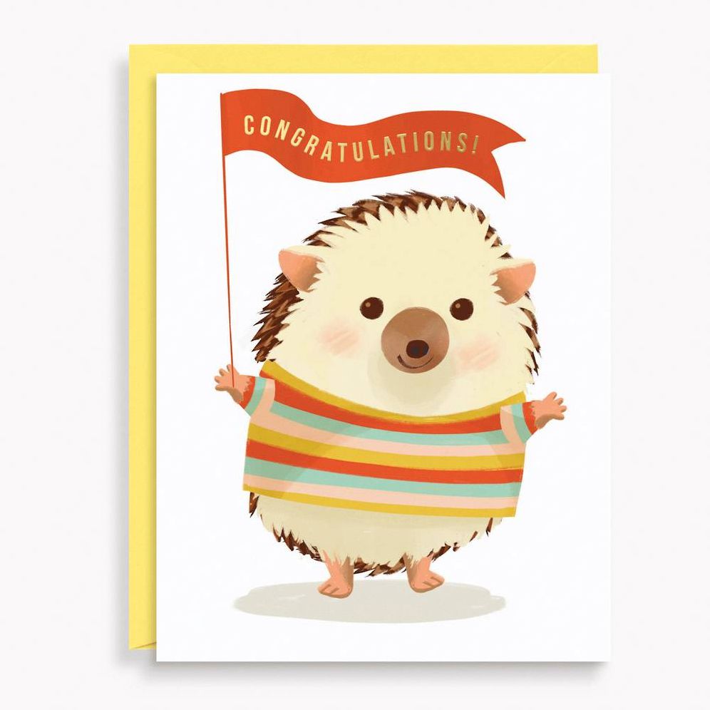 Hedgehog Congratulations Card | Paper Source
